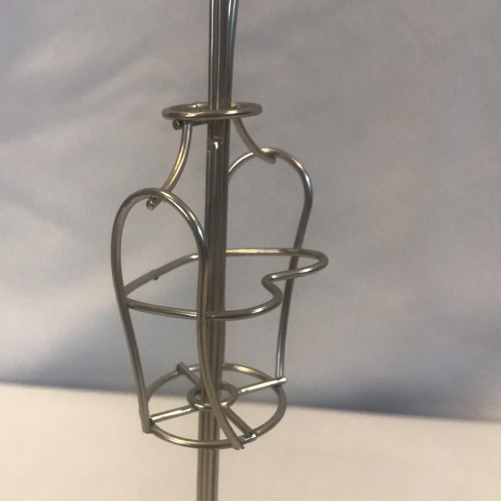 Silver Metal dress form table stand earrings jewelry organizer multiuse feminine